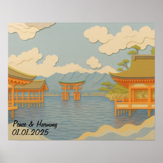 Aangepaste Japan Travel Landschap Esthetische Shri Poster (Voorkant)