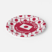 Aangepaste JAPANESE VLAG Papieren Bordje (Gekanteld)