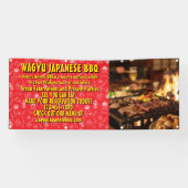Aangepaste Japanse barbecue-promotie  Spandoek (Horizontaal)