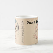 Aangepaste  Japanse Kabuki Aesthetic Funny Koffiemok (Center)