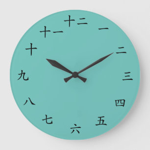 Aangepaste Japanse kleurenklok Grote Klok