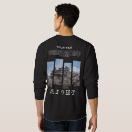Aangepaste Japanse Sakura-zweetshirt voor en achte Trui