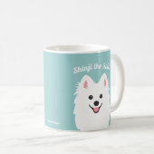 Aangepaste Japanse spitz Dog/Samoyed Mok (Voorkant rechts)