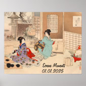 Aangepaste  Japanse theeceremonie Art 1 Poster (Voorkant)