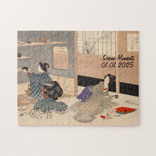 Aangepaste  Japanse theeceremonie Art 2 Legpuzzel (Horizontaal)