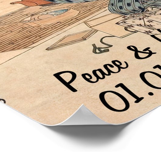 Aangepaste  Japanse theeceremonie Art 2 Poster (Hoek)