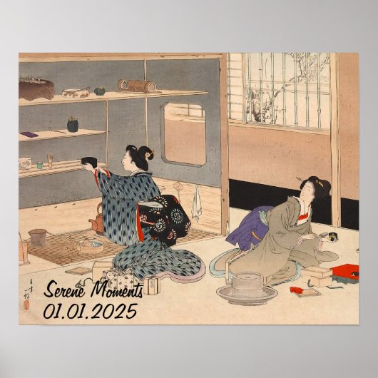 Aangepaste Japanse theeceremonie Art 2 Poster (Voorkant)