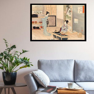 Aangepaste  Japanse theeceremonie Art 3 Canvas Afdruk
