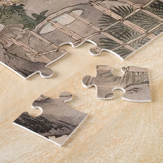 Aangepaste  Japanse theeceremonie Art 4 Legpuzzel (Zijkant)