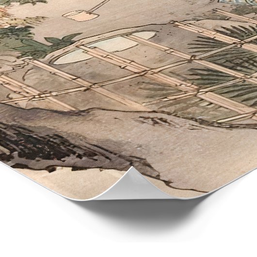 Aangepaste  Japanse theeceremonie Art 4 Poster (Hoek)