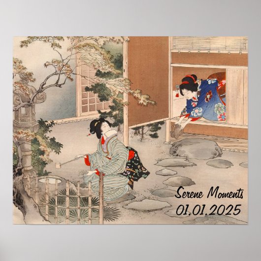 Aangepaste  Japanse theeceremonie Art 4 Poster (Voorkant)