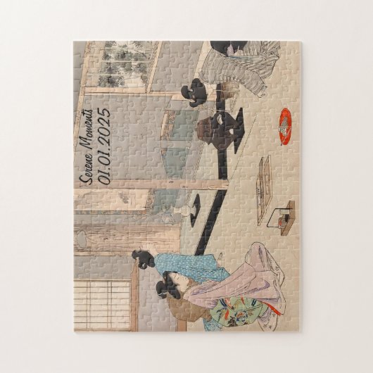Aangepaste  Japanse theeceremonie Art 6 Legpuzzel (Verticaal)