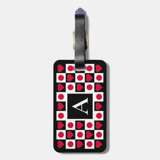 Aangepaste Japanse vlag Japanse maataanduiding Jap Bagagelabel (Achterkant verticaal)