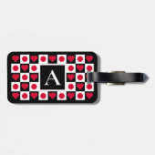 Aangepaste Japanse vlag Japanse maataanduiding Jap Bagagelabel (Achterkant horizontaal)