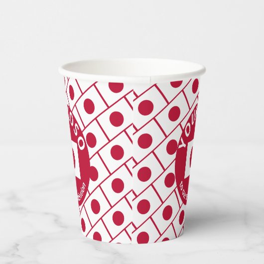 Aangepaste JAPANSE VLAG Papieren kopjes Papieren Bekers (Rechts)