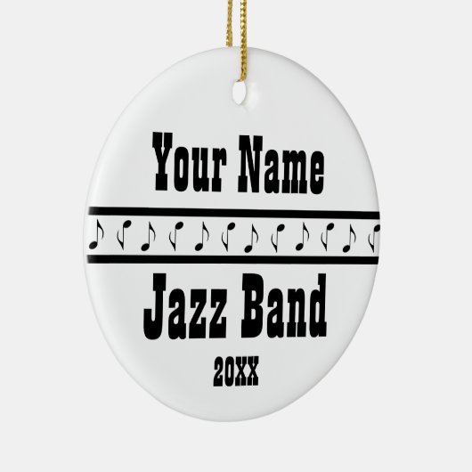 Aangepaste Jazz Band Music Ornament Keepomwille (Rechts)
