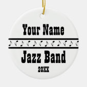 Aangepaste Jazz Band Music Ornament Keepomwille (Voorkant)