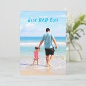 Aangepaste je fotokaart met tekst - I Love You DAD (Staand voorkant)