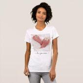 Aangepaste je moeder foto T-shirt tekst Ik hou van (Voorkant volledig)