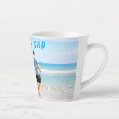 Aangepaste je vader foto latte Mok gepersonaliseer (Rechts)