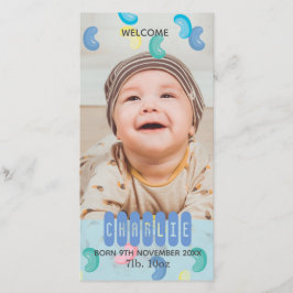 Aangepaste Jelly Beans Baby Foto Aankondiging