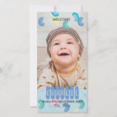 Aangepaste Jelly Beans Baby Foto Aankondiging (Voorkant)