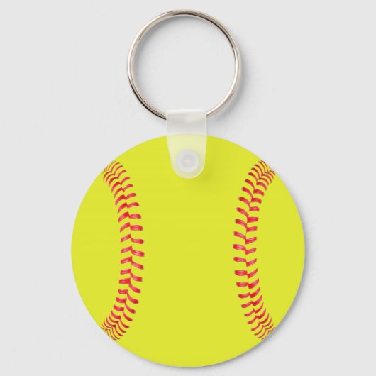 Aangepaste Jersey Number Fastpitch Softball-Sleute Sleutelhanger (Achterkant)