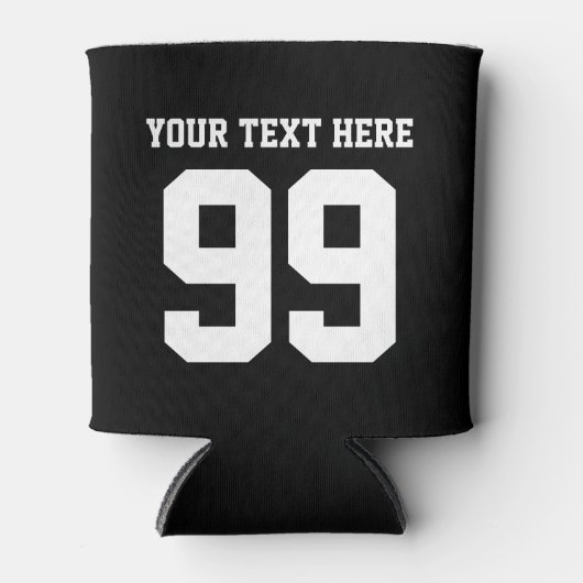 Aangepaste jersey nummer koelboxxen | Bierhouder Blikjeskoeler (Voorkant)