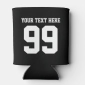 Aangepaste jersey nummer koelboxxen | Bierhouder Blikjeskoeler (Achterkant)