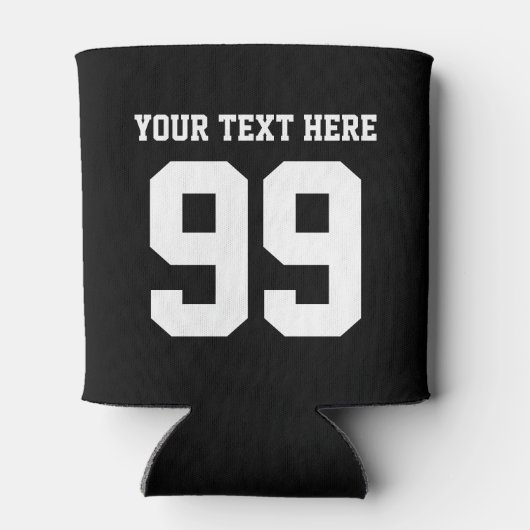 Aangepaste jersey nummer koelboxxen | Bierhouder Blikjeskoeler (Achterkant)