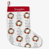 AANGEPASTE JESUS REASON SEASON KLEINE KERSTSOK (Voorkant)