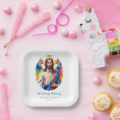 Aangepaste Jezus Memorial Paper Borden Papieren Bordje (Feest)