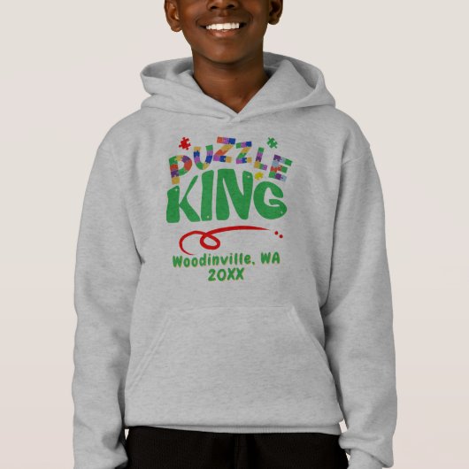 Aangepaste Jigsaw Puzzle King Locatie Datum Naam (Voorkant)