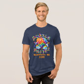 Aangepaste Jigsaw Puzzle Master Locatie Datum Naam Tri-Blend Shirt (Voorkant volledig)