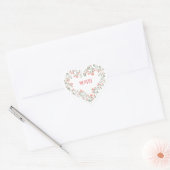 Aangepaste JIMIN BTS-Valentijnsdag Hart Sticker (Envelop)