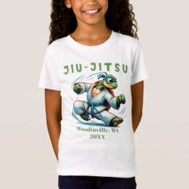 Aangepaste Jiu-Jitsu Martial Arts Locatie Datum Na T-shirt