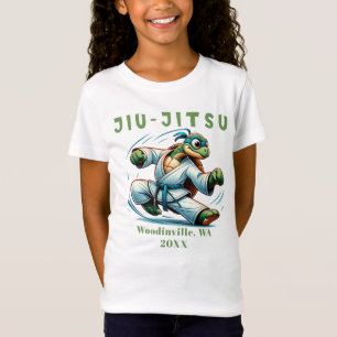 Aangepaste Jiu-Jitsu Martial Arts Locatie Datum Na T-shirt