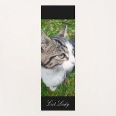 Aangepaste joga-mat met schattige kattenfoto en na yogamat (Voorkant)