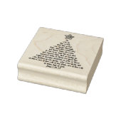 Aangepaste John 1:10-13 Kerstboom Rubber Stamp Rubberstempel (Stempel)