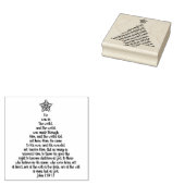 Aangepaste John 1:10-13 Kerstboom Rubber Stempel (Gestempeld)