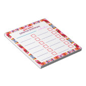 Aangepaste Jolly Bright Christmas Planner Checklis Notitieblok (Schuin)