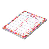Aangepaste Jolly Bright Christmas Planner Checklis Notitieblok (Linkerzijde)