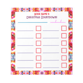 Aangepaste Jolly Bright Christmas Planner Checklis Notitieblok