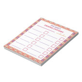 Aangepaste Jolly Bright Christmas Planner Checklis Notitieblok (Linkerzijde)