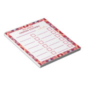 Aangepaste Jolly Bright Christmas Planner Checklis Notitieblok (Schuin)