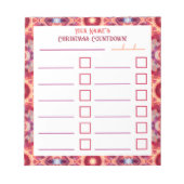 Aangepaste Jolly Bright Christmas Planner Checklis Notitieblok (Voorkant)
