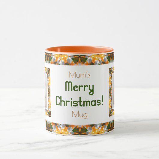 Aangepaste Jolly herfst Herfst Patroon Foto Afbeel Mok (Midden)