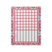 Aangepaste Jolly Kerst ADHD Meisjes Vrouwen Planne Notitieblok (Linkerzijde)