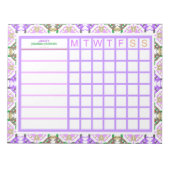 Aangepaste Jolly Kerst ADHD Meisjes Vrouwen Planne Notitieblok (Voorkant)