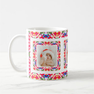 Aangepaste Jolly Kerst Patroon Foto Afbeelding Tea Koffiemok